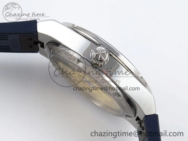Overseas 4500V SS MKSF 1:1 Best Edition Blue Dial on Blue Rubber Strap A Popular 9873