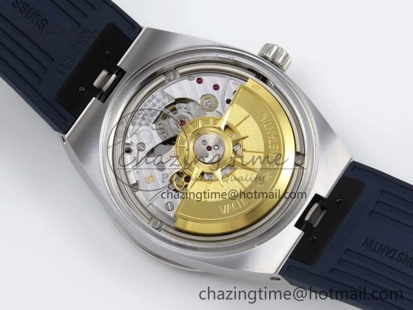 Overseas 4500V SS MKSF 1:1 Best Edition Blue Dial on Blue Rubber Strap A Popular 9873