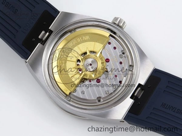 Overseas 4500V SS MKSF 1:1 Best Edition Blue Dial on Blue Rubber Strap A Popular 9873