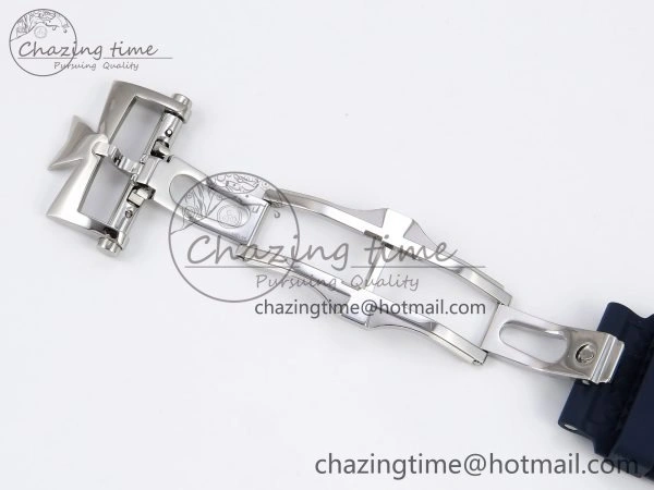 Overseas 4500V SS MKSF 1:1 Best Edition Blue Dial on Blue Rubber Strap A Popular 9873