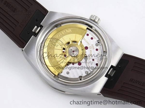RelaxedFit Overseas 4500V SS MKSF 1:1 Best Edition Brown Dial on Brown Rubber Strap A 9871