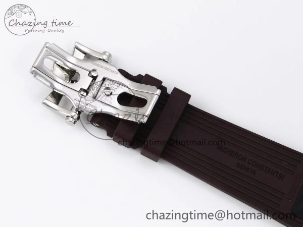 RelaxedFit Overseas 4500V SS MKSF 1:1 Best Edition Brown Dial on Brown Rubber Strap A 9871