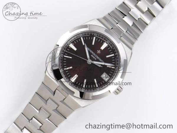 Overseas 4500V SS MKSF 1:1 Best Edition Brown Dial on SS Bracelet A Functional 9879