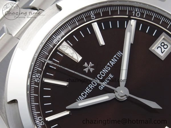 Overseas 4500V SS MKSF 1:1 Best Edition Brown Dial on SS Bracelet A Functional 9879