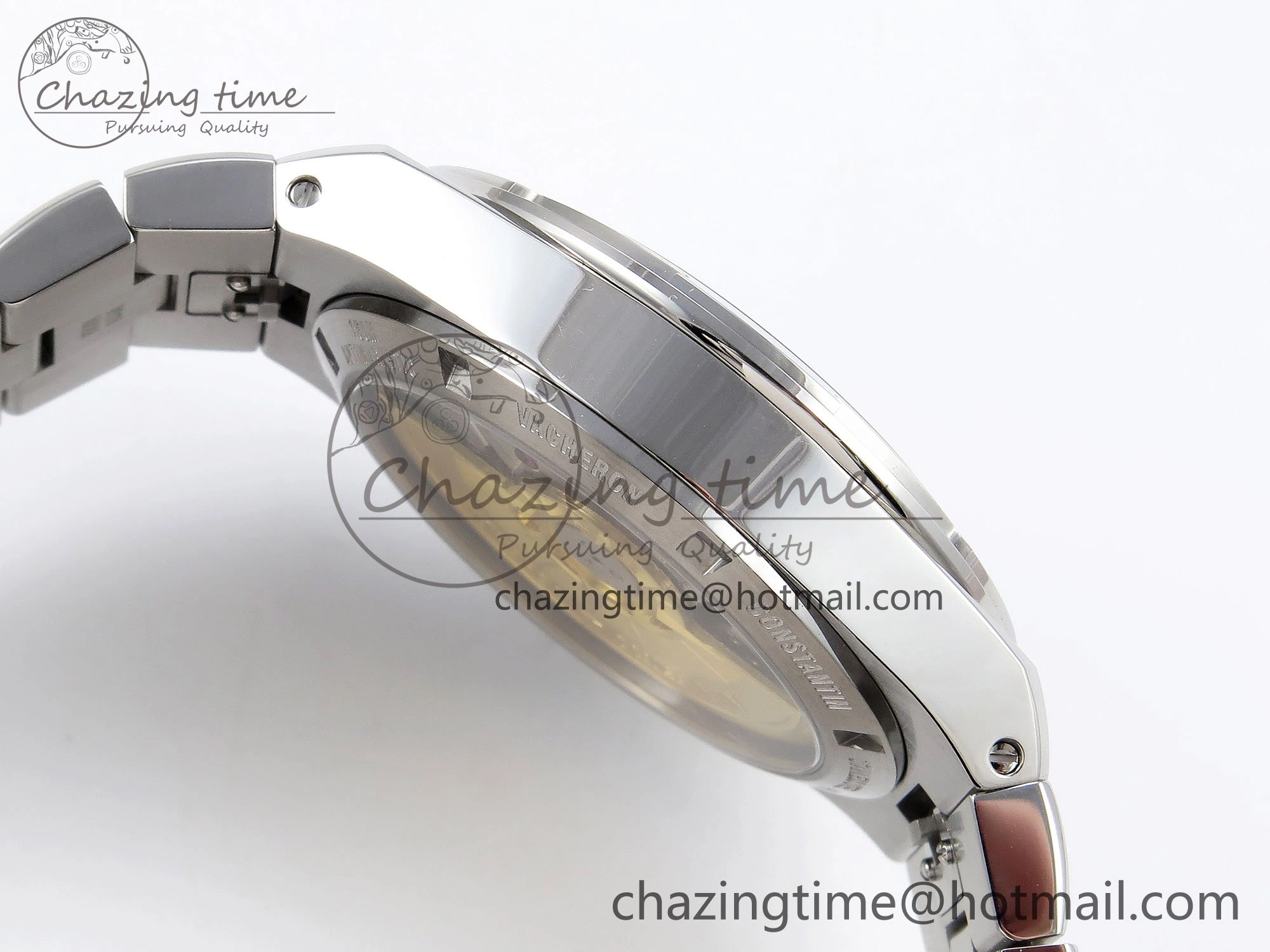 Overseas 4500V SS MKSF 1:1 Best Edition Brown Dial on SS Bracelet A Functional 9879