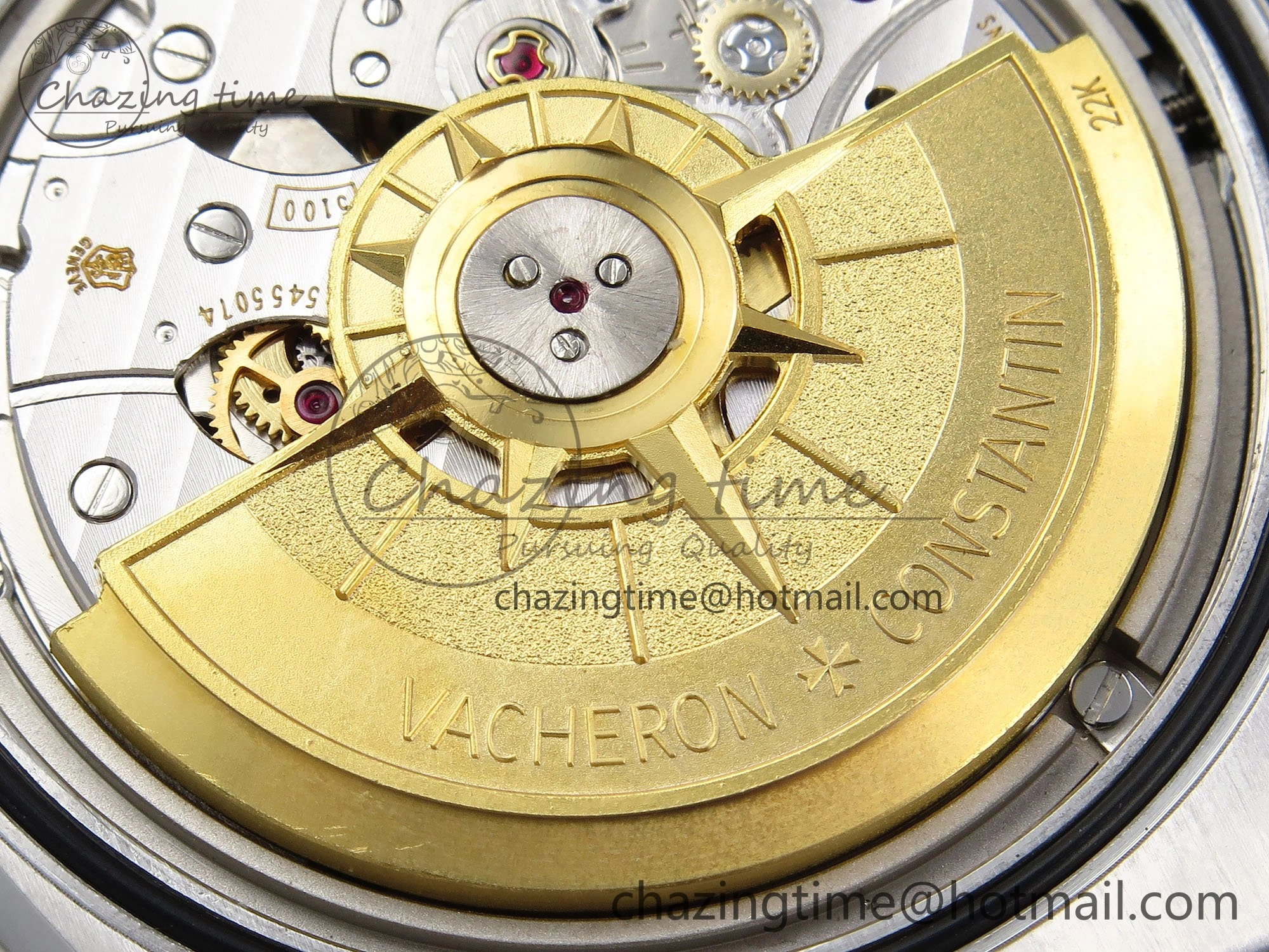 Overseas 4500V SS MKSF 1:1 Best Edition Brown Dial on SS Bracelet A Functional 9879
