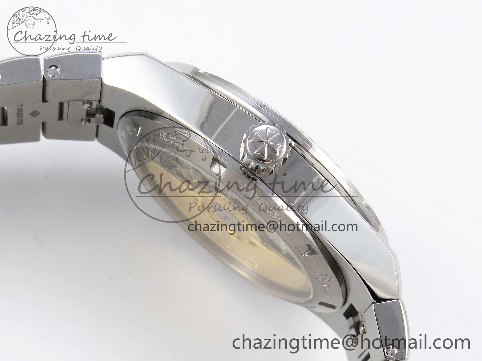 Overseas 4500V SS MKSF 1:1 Best Edition Green Dial on SS Bracelet A OdorResistant 9876
