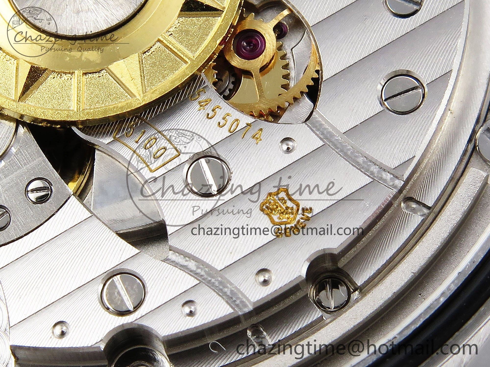 Overseas 4500V SS MKSF 1:1 Best Edition Green Dial on SS Bracelet A OdorResistant 9876