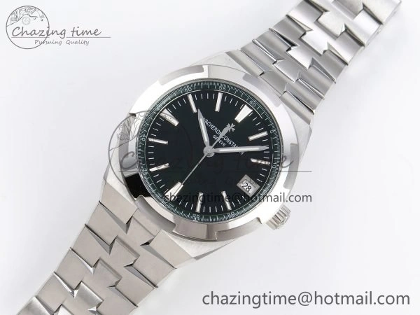 Overseas 4500V SS MKSF 1:1 Best Edition Green Dial on SS Bracelet A OdorResistant 9876