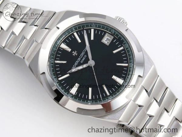 Overseas 4500V SS MKSF 1:1 Best Edition Green Dial on SS Bracelet A OdorResistant 9876