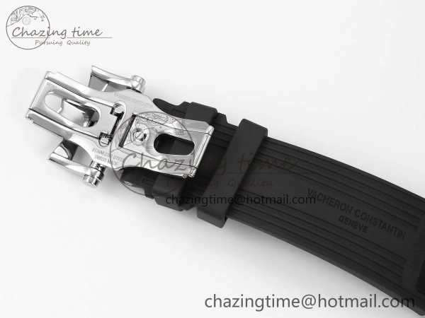 Overseas 4500V SS MKSF 1:1 Best Edition White Dial on Black Rubber Strap A BestValue 9874