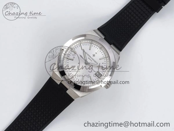 Overseas 4500V SS MKSF 1:1 Best Edition White Dial on Black Rubber Strap A BestValue 9874