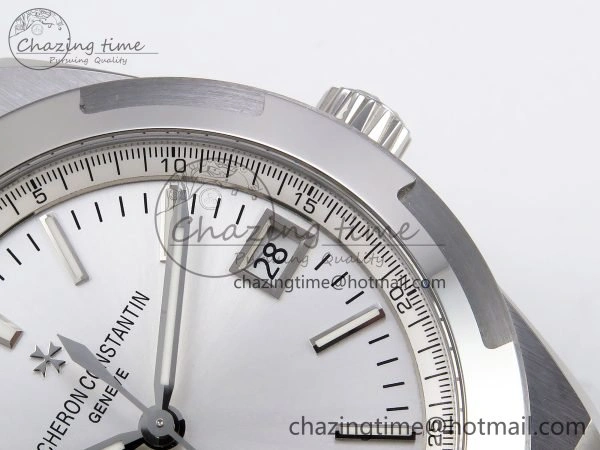 Overseas 4500V SS MKSF 1:1 Best Edition White Dial on Black Rubber Strap A BestValue 9874