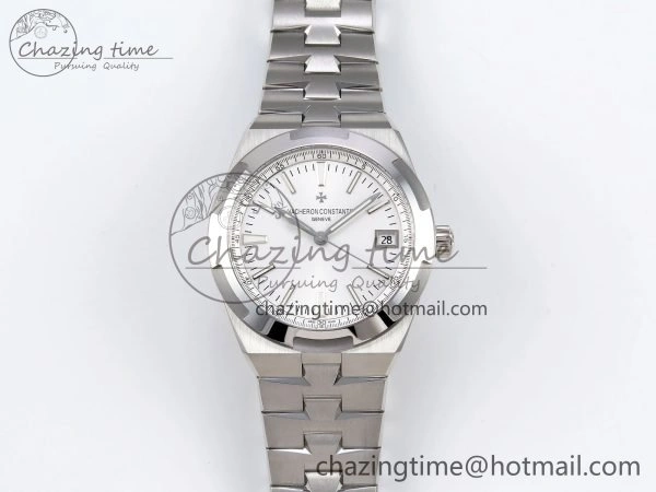 Overseas 4500V SS MKSF 1:1 Best Edition White Dial on SS Bracelet A FlexibleFit 9875
