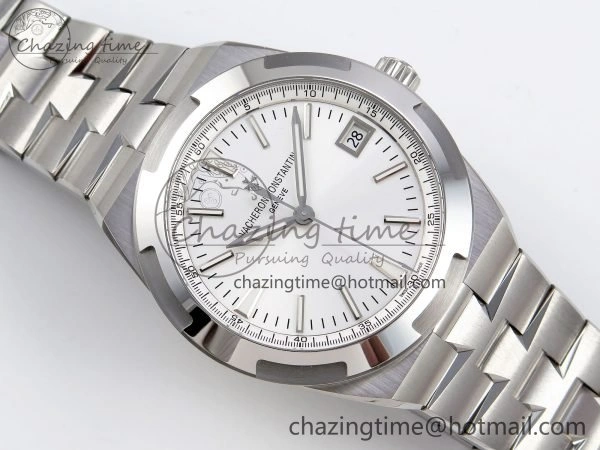 Overseas 4500V SS MKSF 1:1 Best Edition White Dial on SS Bracelet A FlexibleFit 9875
