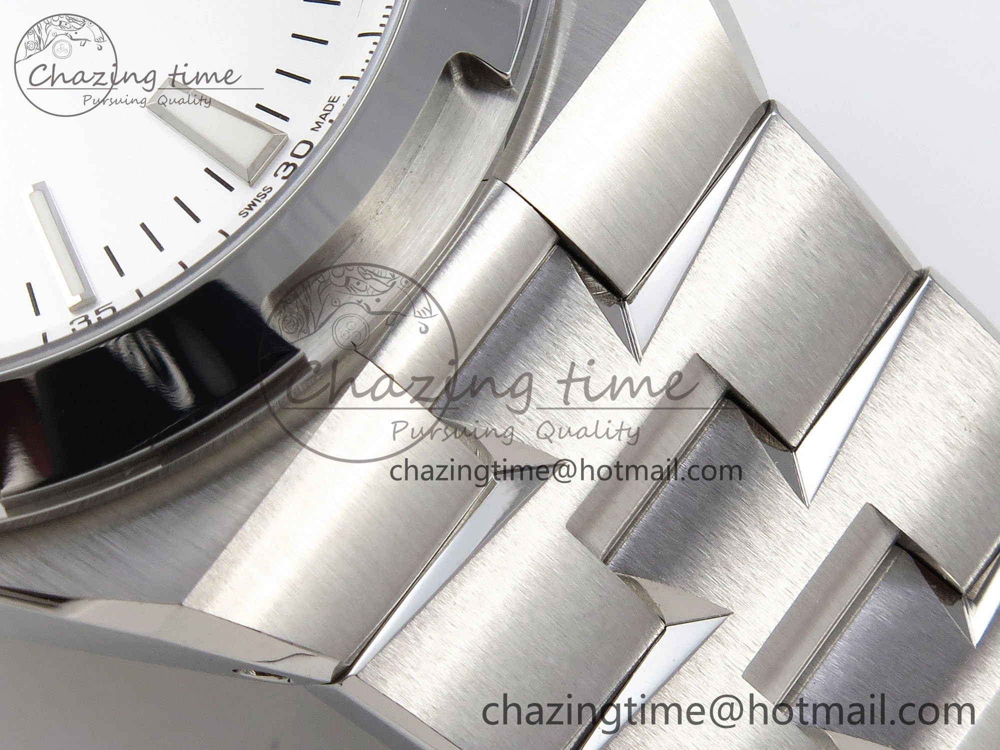 Overseas 4500V SS MKSF 1:1 Best Edition White Dial on SS Bracelet A FlexibleFit 9875