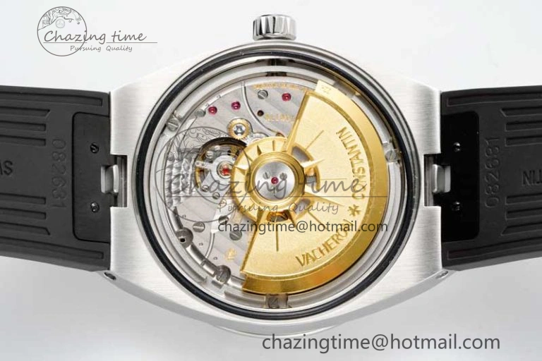 Overseas 4500V SS ZF 1:1 Best Edition Black Dial on Black Rubber Strap A Elegant 9897