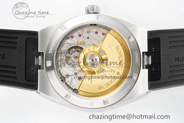 Overseas 4500V SS ZF 1:1 Best Edition Black Dial on Black Rubber Strap A Elegant 9897