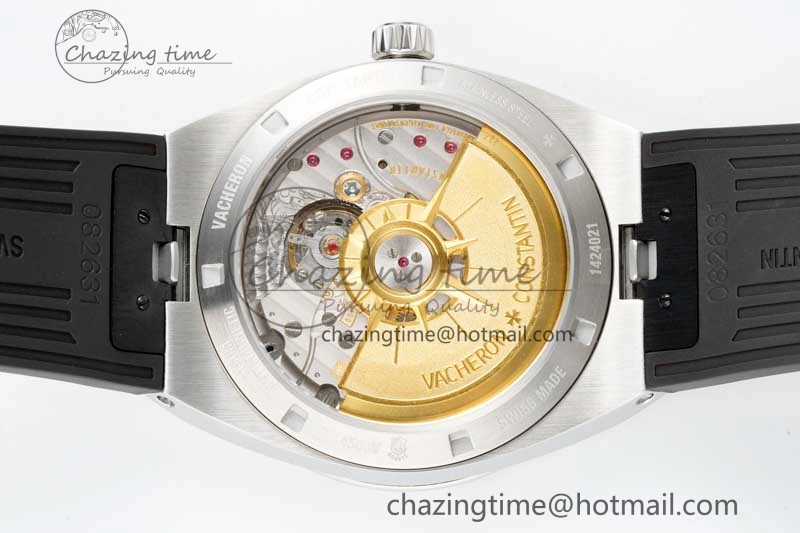 Overseas 4500V SS ZF 1:1 Best Edition Black Dial on Black Rubber Strap A Elegant 9897