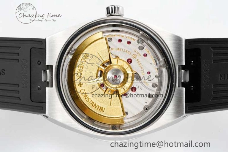 Overseas 4500V SS ZF 1:1 Best Edition Black Dial on Black Rubber Strap A Elegant 9897