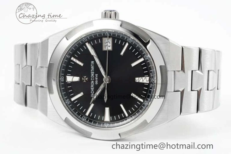 Overseas 4500V SS ZF 1:1 Best Edition Black Dial on SS Bracelet A Seasonal 9902