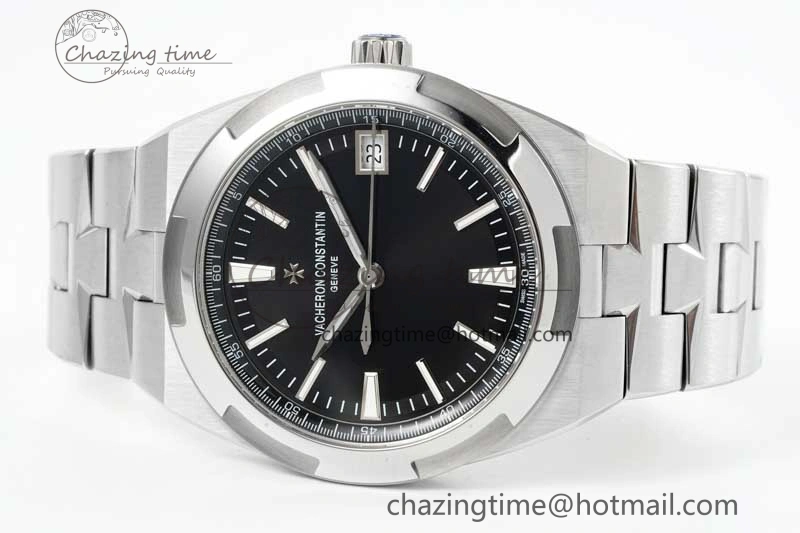 Overseas 4500V SS ZF 1:1 Best Edition Black Dial on SS Bracelet A Seasonal 9902