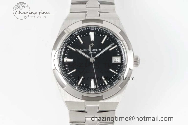 Overseas 4500V SS ZF 1:1 Best Edition Black Dial on SS Bracelet A Seasonal 9902