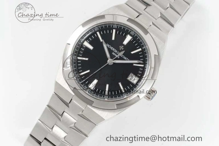 Overseas 4500V SS ZF 1:1 Best Edition Black Dial on SS Bracelet A Seasonal 9902