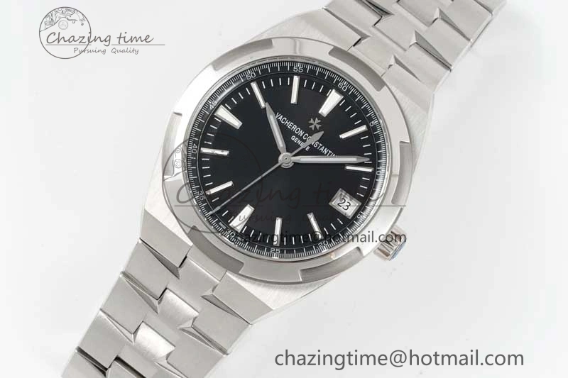 Overseas 4500V SS ZF 1:1 Best Edition Black Dial on SS Bracelet A Seasonal 9902