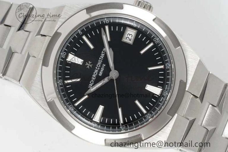 Overseas 4500V SS ZF 1:1 Best Edition Black Dial on SS Bracelet A Seasonal 9902