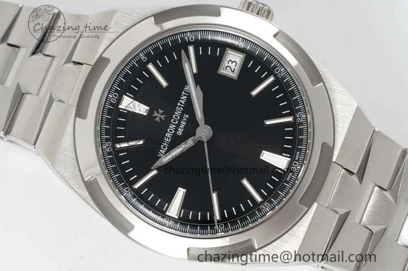 Overseas 4500V SS ZF 1:1 Best Edition Black Dial on SS Bracelet A Seasonal 9902