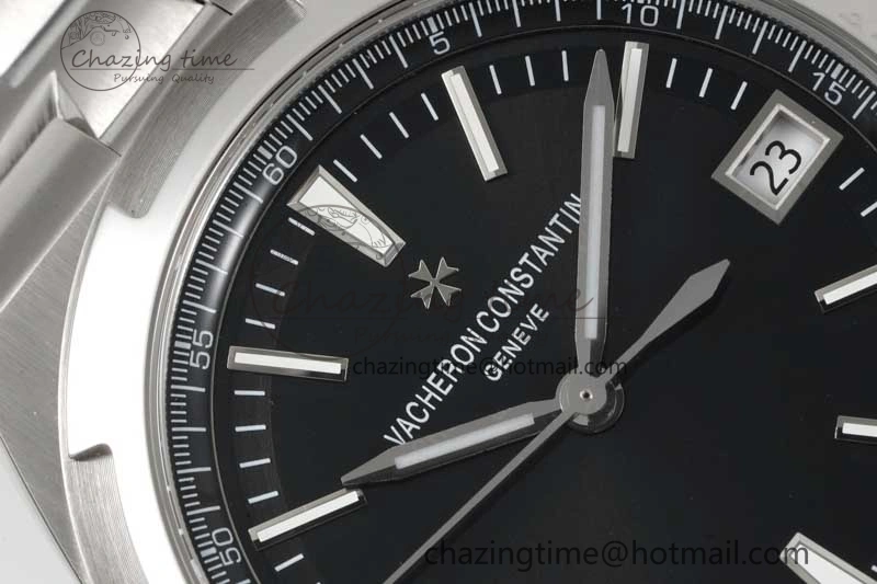 Overseas 4500V SS ZF 1:1 Best Edition Black Dial on SS Bracelet A Seasonal 9902