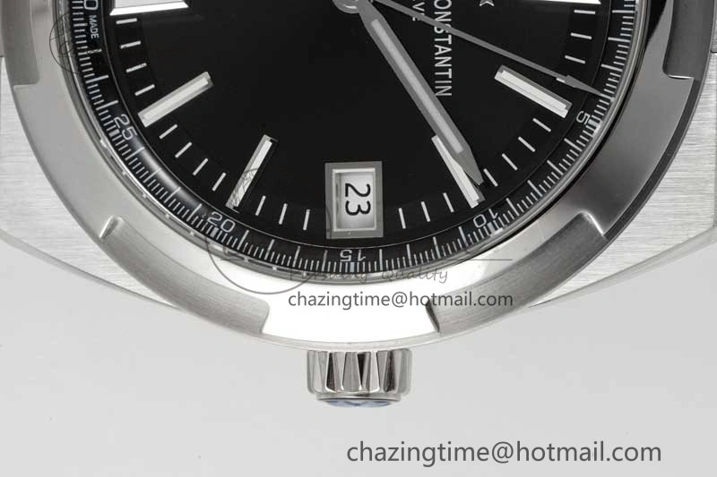Overseas 4500V SS ZF 1:1 Best Edition Black Dial on SS Bracelet A Seasonal 9902