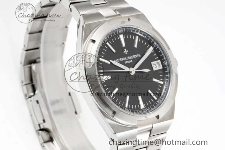 Overseas 4500V SS ZF 1:1 Best Edition Black Dial on SS Bracelet A Seasonal 9902