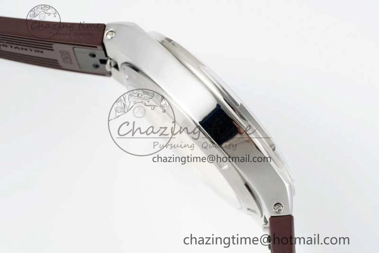 BestValue Overseas 4500V SS ZF 1:1 Best Edition Brown Dial on Brown Rubber Strap A 9896