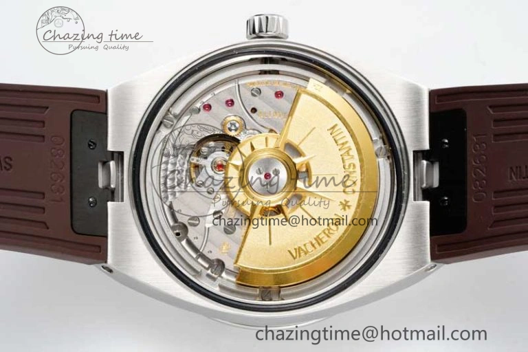 BestValue Overseas 4500V SS ZF 1:1 Best Edition Brown Dial on Brown Rubber Strap A 9896