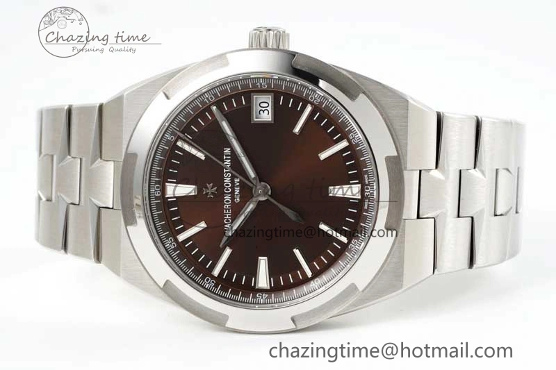 Overseas 4500V SS ZF 1:1 Best Edition Brown Dial on SS Bracelet A Affordable 9904