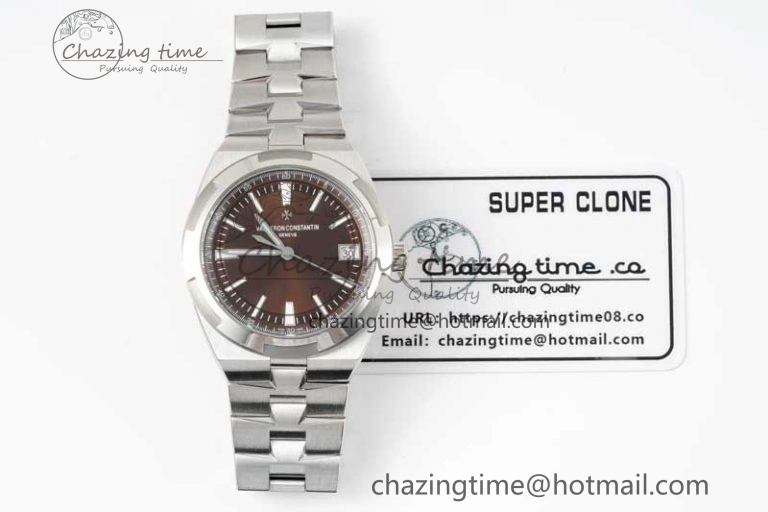 Overseas 4500V SS ZF 1:1 Best Edition Brown Dial on SS Bracelet A Affordable 9904