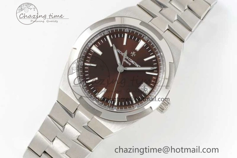 Overseas 4500V SS ZF 1:1 Best Edition Brown Dial on SS Bracelet A Affordable 9904
