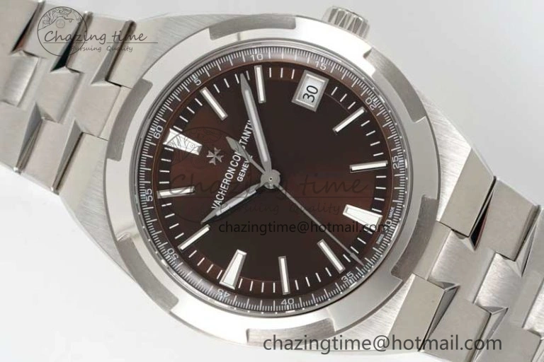 Overseas 4500V SS ZF 1:1 Best Edition Brown Dial on SS Bracelet A Affordable 9904
