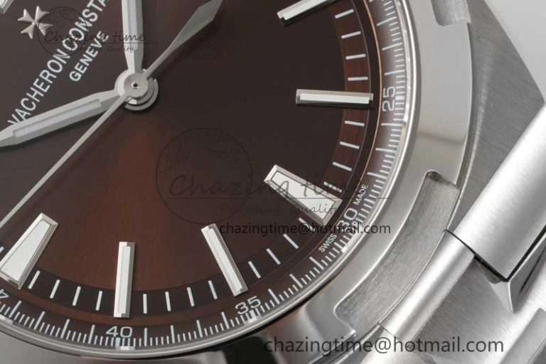 Overseas 4500V SS ZF 1:1 Best Edition Brown Dial on SS Bracelet A Affordable 9904