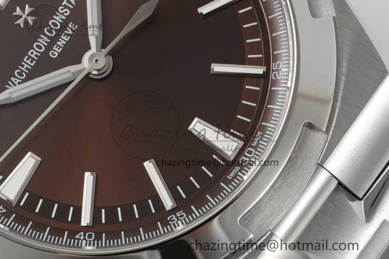 Overseas 4500V SS ZF 1:1 Best Edition Brown Dial on SS Bracelet A Affordable 9904