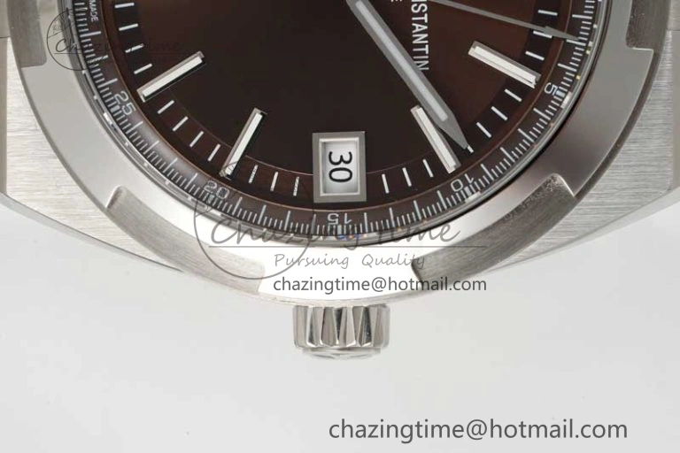 Overseas 4500V SS ZF 1:1 Best Edition Brown Dial on SS Bracelet A Affordable 9904