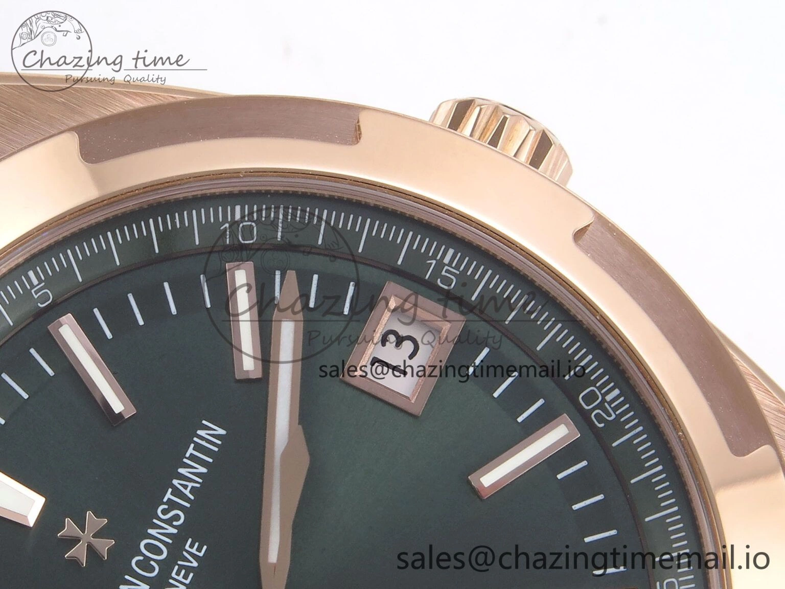 Overseas 4520V RG 8F Best Edition Green Dial On Green Rubber Strap A OnTrend 9850