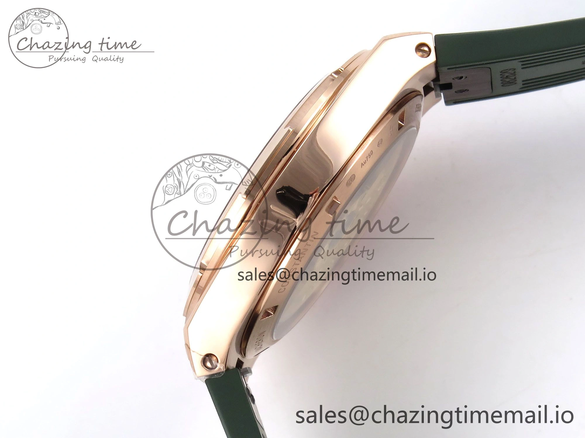Overseas 4520V RG 8F Best Edition Green Dial On Green Rubber Strap A OnTrend 9850