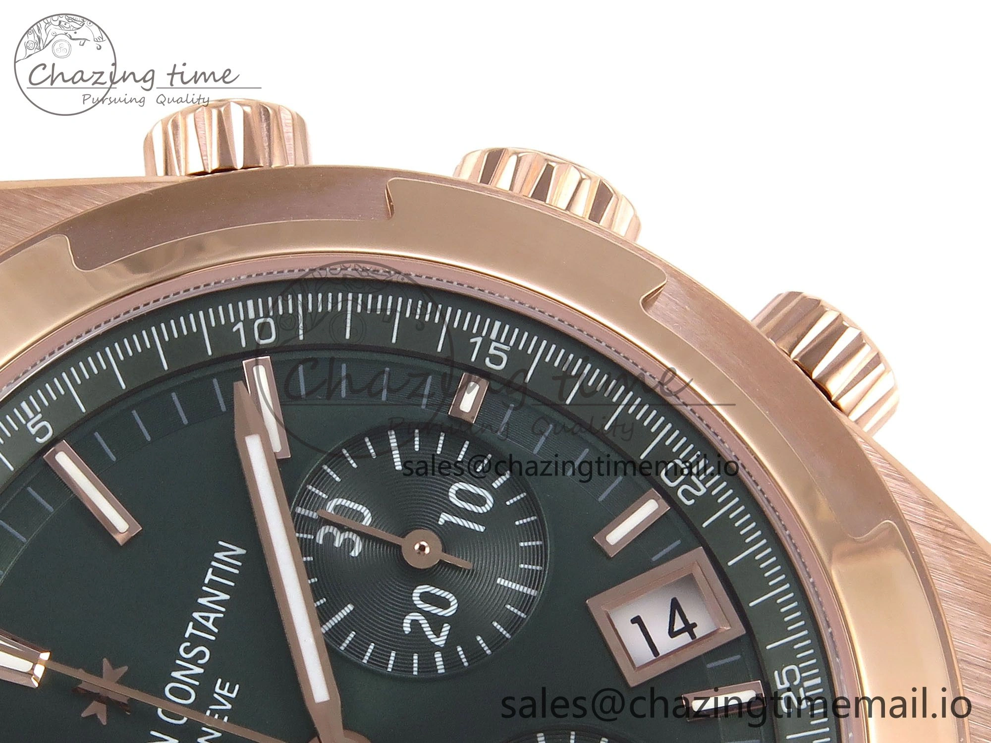 HighPerformance Overseas 4520V RG 8F Best Edition Green Dial On Green Rubber Strap A7750 Modified to A 9847
