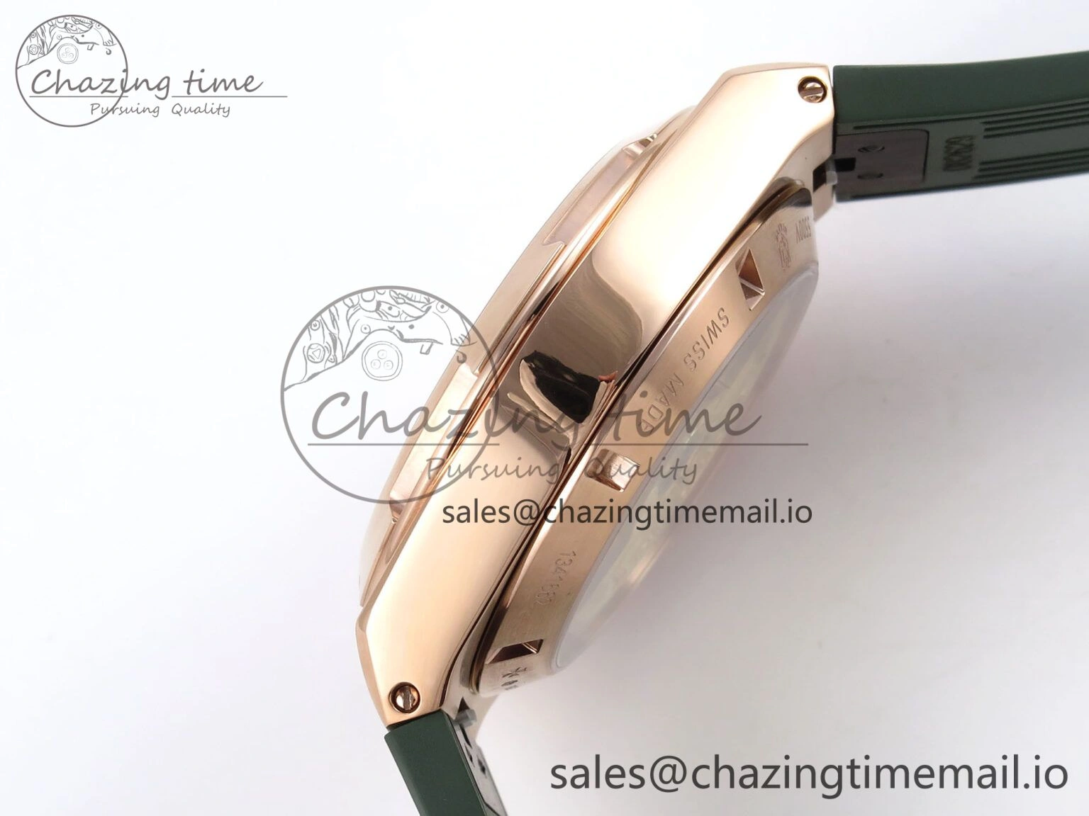 HighPerformance Overseas 4520V RG 8F Best Edition Green Dial On Green Rubber Strap A7750 Modified to A 9847