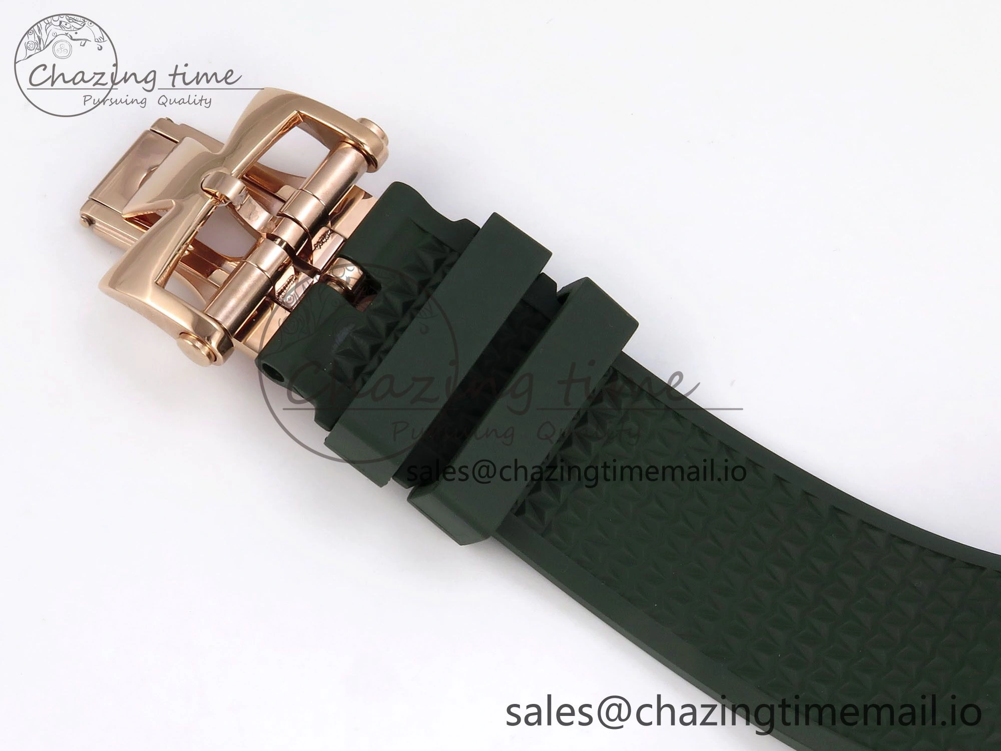 HighPerformance Overseas 4520V RG 8F Best Edition Green Dial On Green Rubber Strap A7750 Modified to A 9847