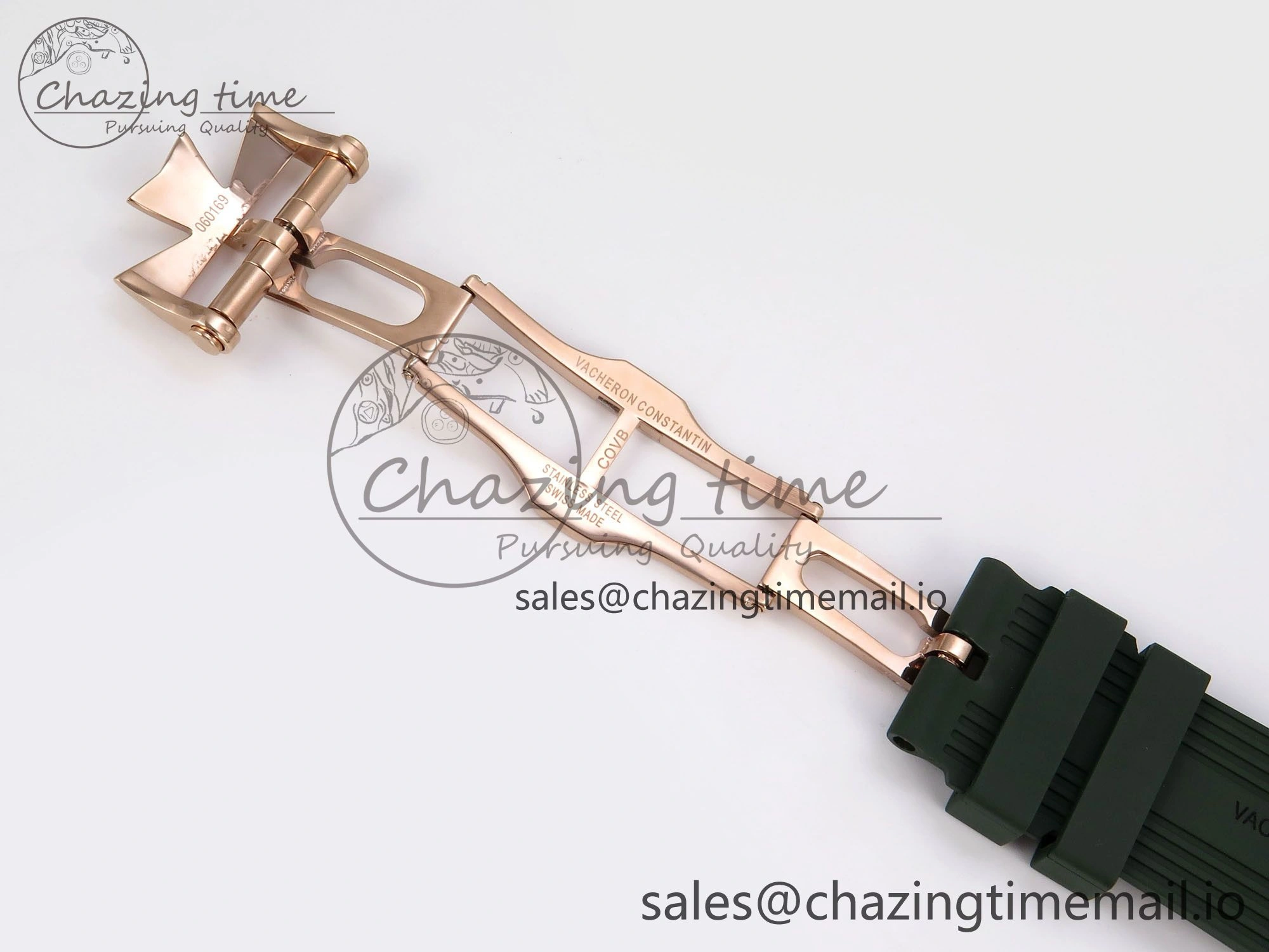 HighPerformance Overseas 4520V RG 8F Best Edition Green Dial On Green Rubber Strap A7750 Modified to A 9847