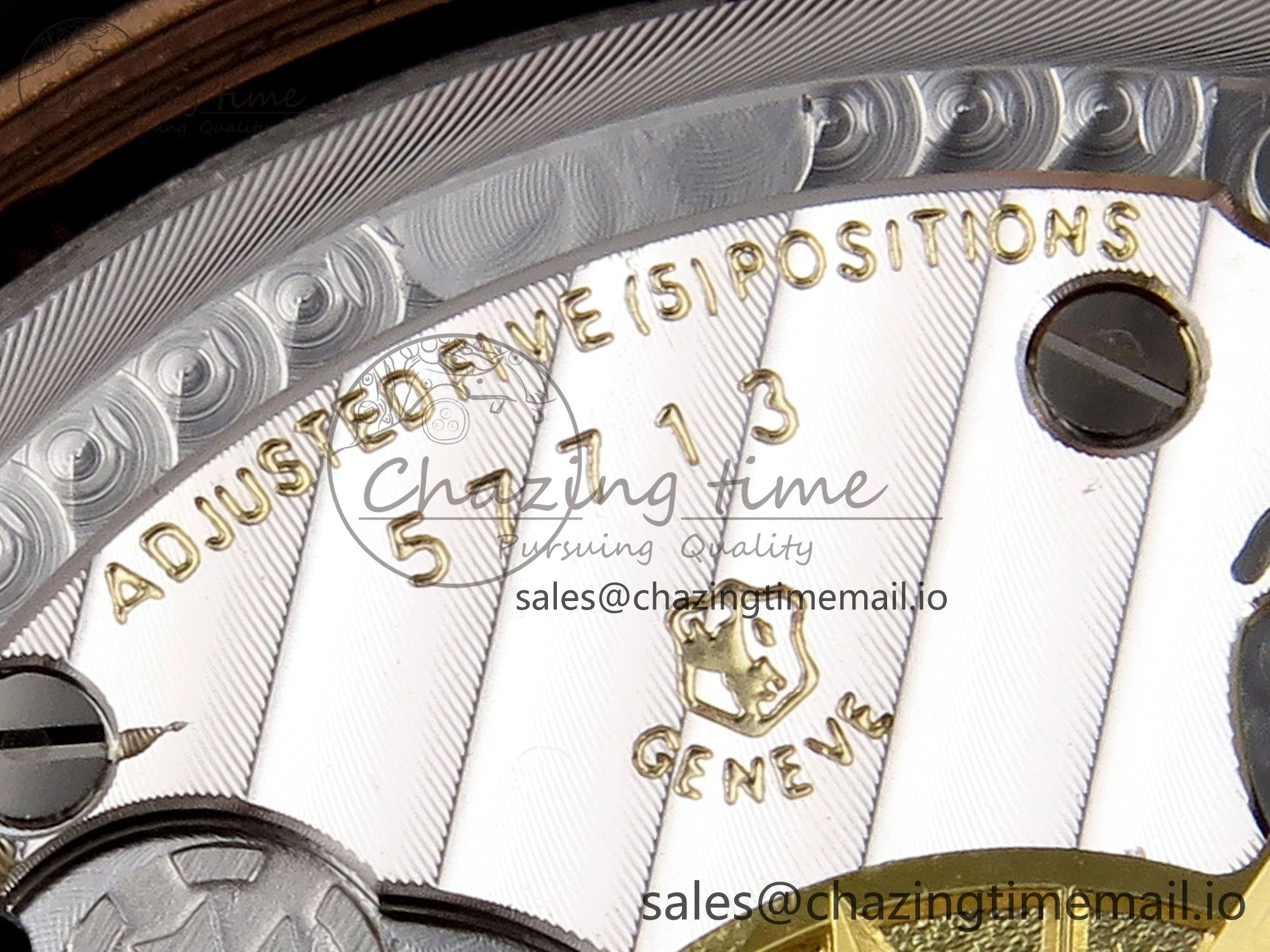 Overseas 4520V RG 8F Best Edition Green Dial On RG Bracelet A7750 Modified to A Timeless 9843